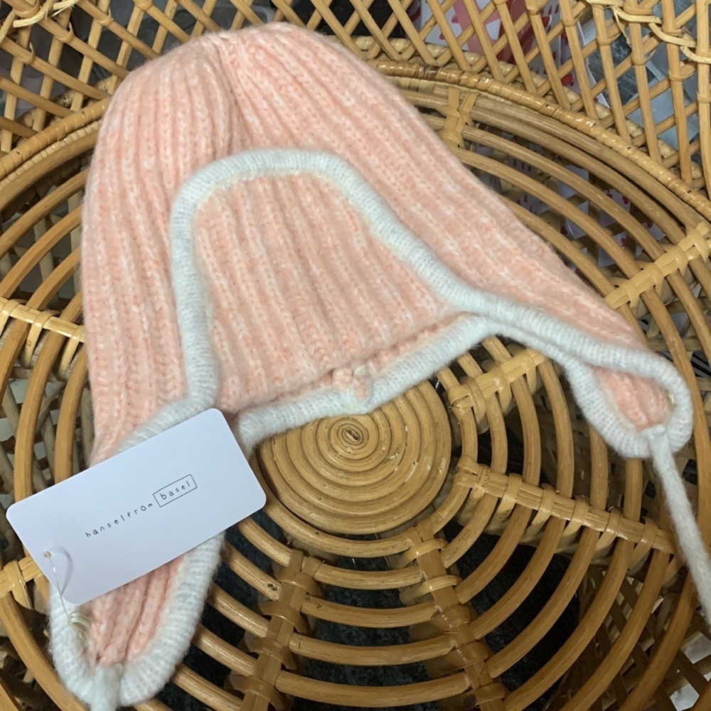 Anthropologie Hansel from Basel pink trapper hat new soft